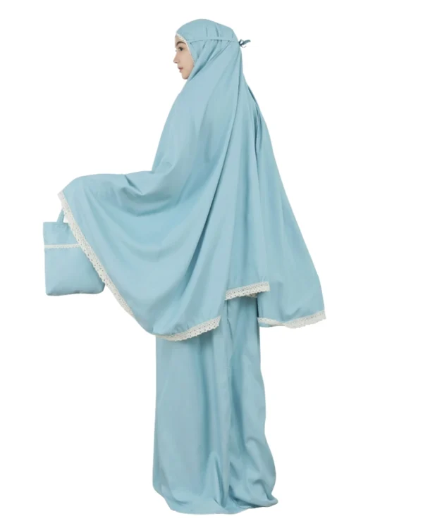 Sky Blue Portable Prayer Dress For girls
