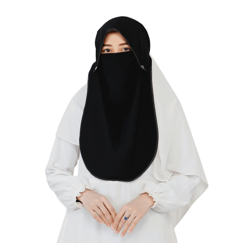 Stylish Black Niqab for Girls