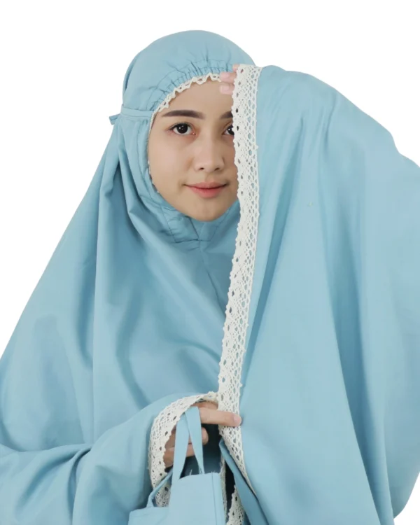 Sky Blue Portable Prayer Dress For girls – Lightweight & Modest Wear - Image 2
