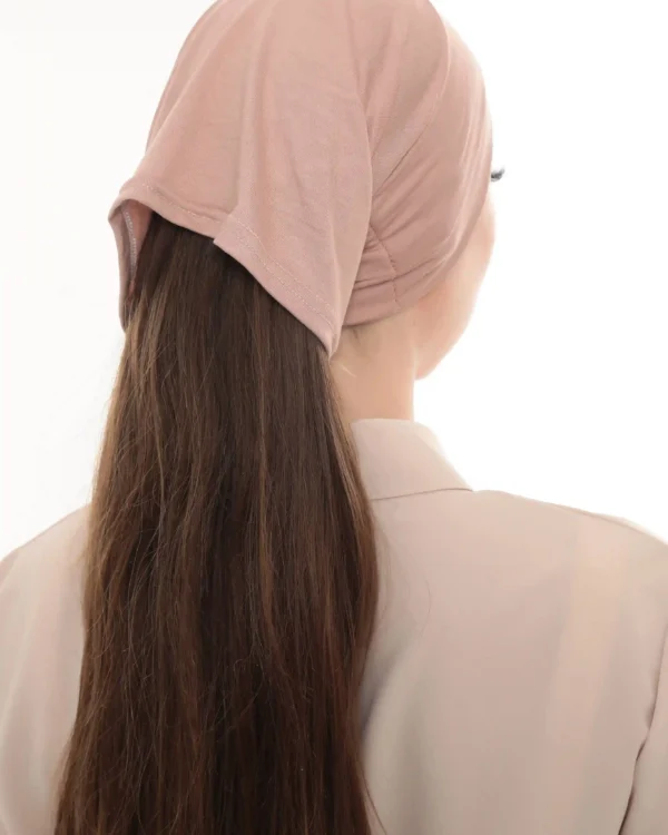 Dusty Rose Tie Back Bandana Turban – Soft & Stylish Fit - Image 6