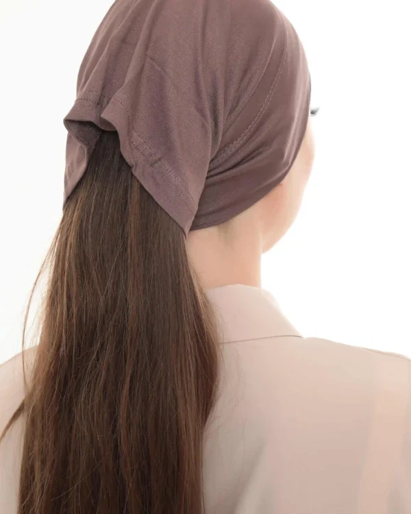 Mocha Brown Tie Back Turban Bandana – Elegant & Comfy - Image 7