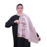 Taupe Urban Jacquard Oversized Shawl – Elegant & Cozy
