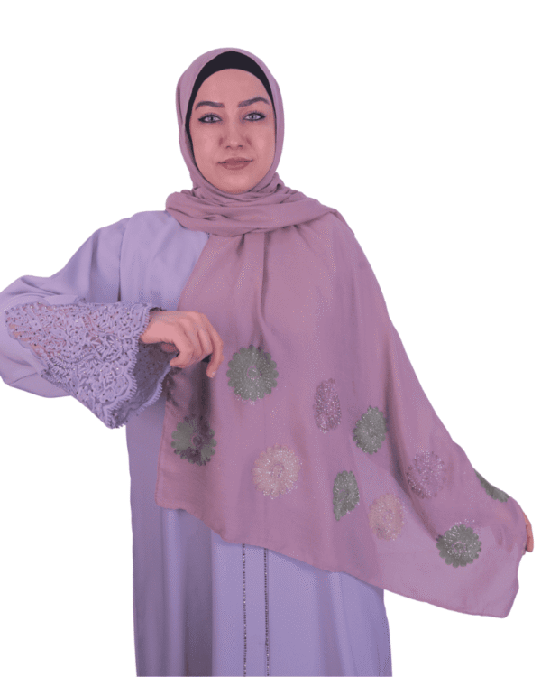 Embellished Dusty Rose Shawl for Women