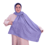 Embellished Pastel Lavender Shawl – Elegant & Soft
