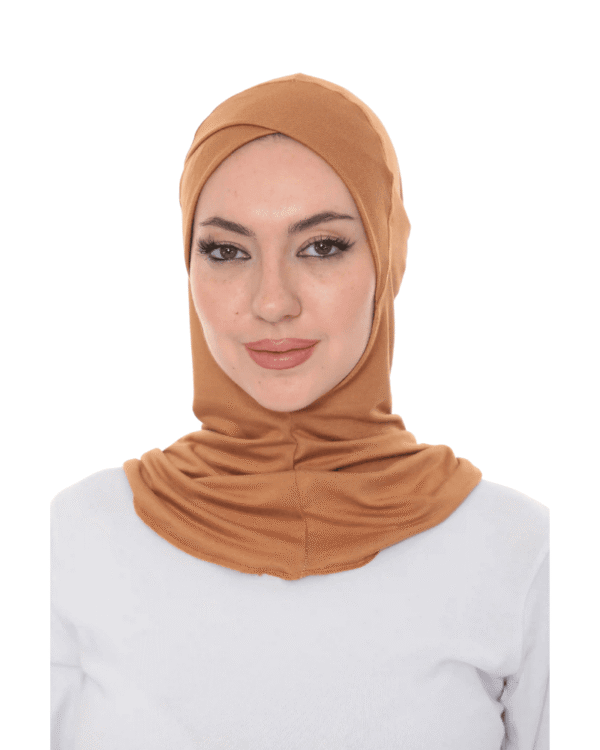 Full Coverage Caramel Crossover Turban