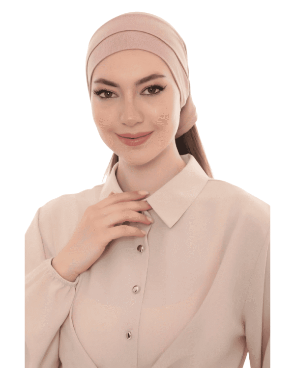 Dusty Rose Tie Back Bandana Turban – Soft & Stylish Fit
