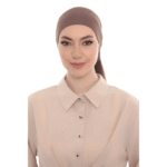 Mocha Brown Tie Back Turban Bandana – Elegant & Comfy