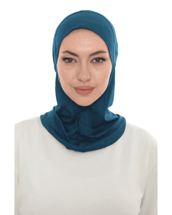 Deep Teal Jersey Turban for Women – Soft & Stylish Fit