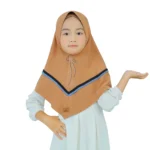 Stylish Brown Hijab for Kids