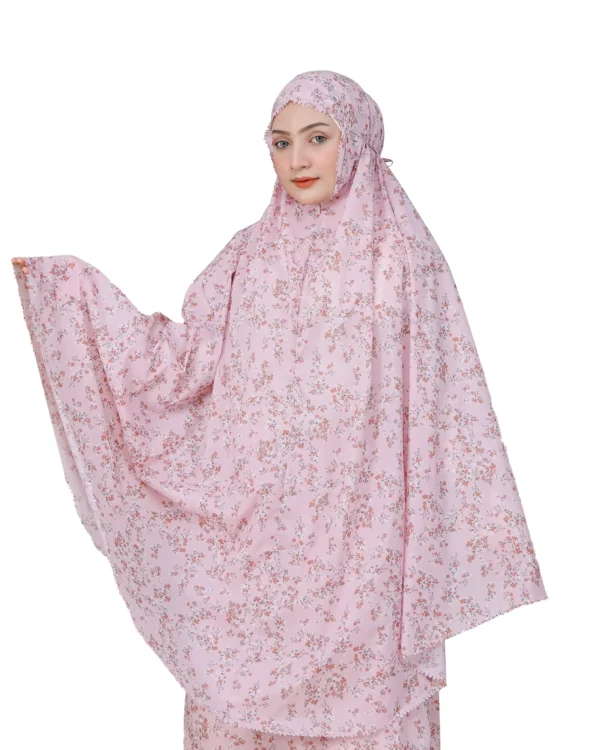 Pink Floral Prayer Dress for Girls