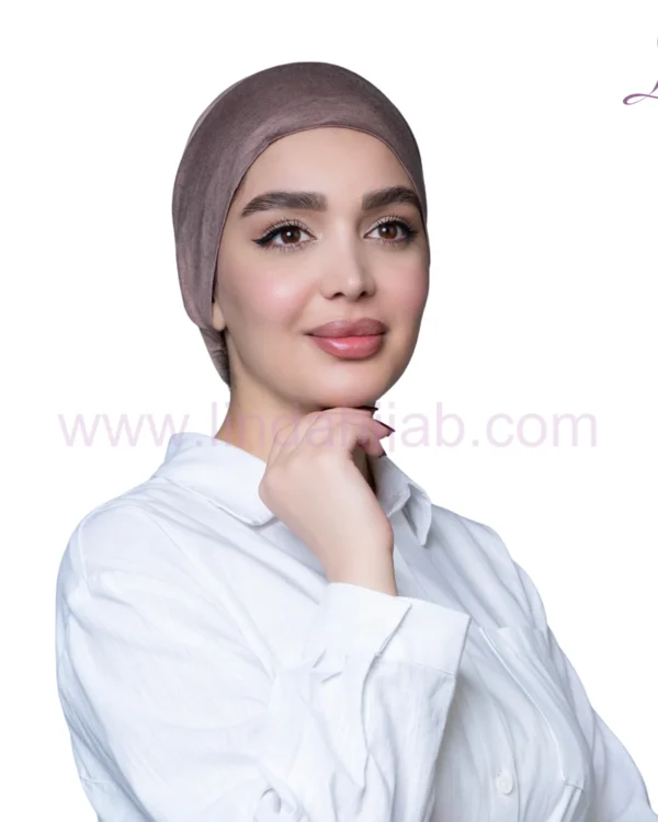 Mink Jersey Bonnet Turban – Seamless Comfort & Earthy Elegance - Image 2