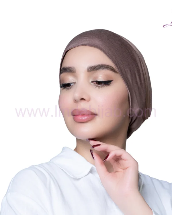 Mink Jersey Bonnet Turban – Seamless Comfort & Earthy Elegance - Image 3