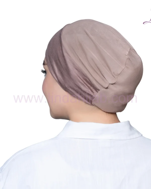 Mink Jersey Bonnet Turban – Seamless Comfort & Earthy Elegance - Image 5