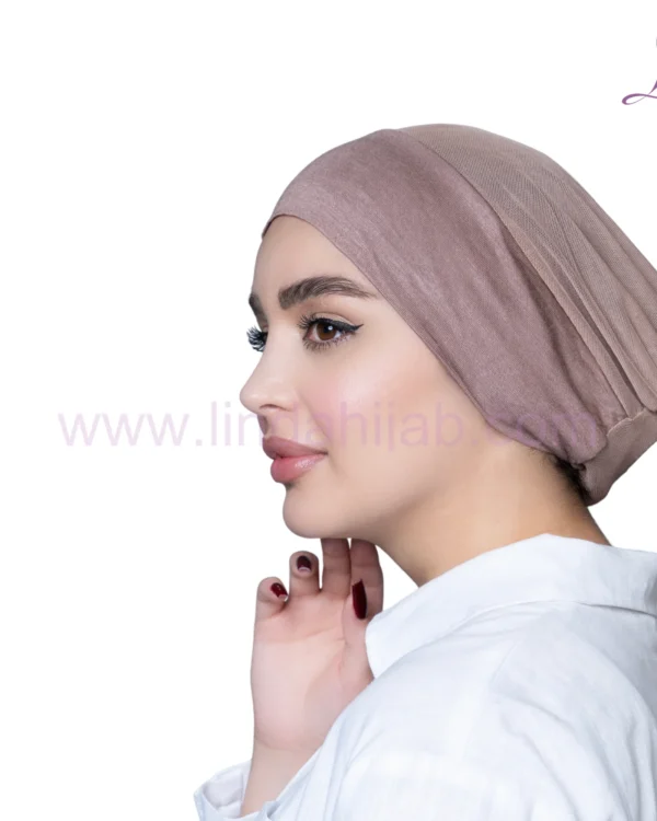 Mink Jersey Bonnet Turban – Seamless Comfort & Earthy Elegance - Image 4