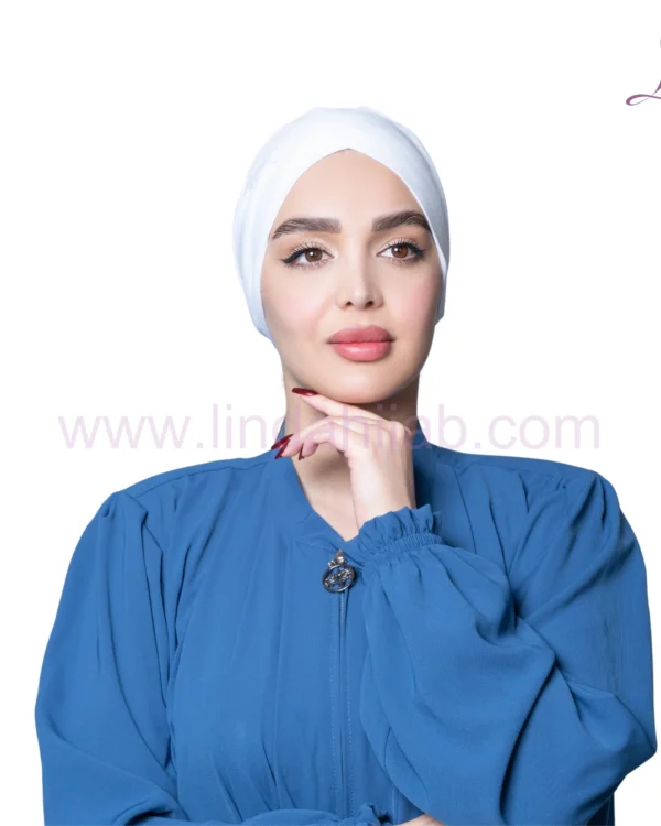 Snow White Tie Back Turban – Adjustable & Pure Comfort Fit - Image 3