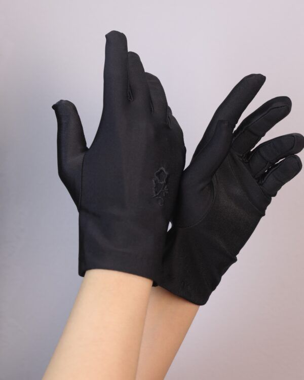 Floral Embroidered Modest Gloves – Multi-Color Collection Product Description - Image 3