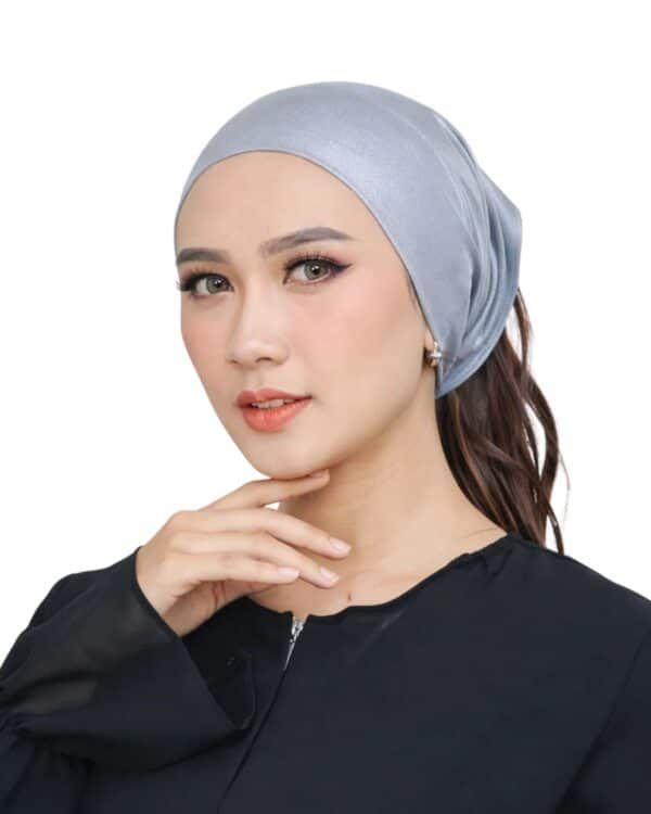 Women's Indonesian Ninja Ciput Inner Cap with Ponytail Hole – Warm Beige / Latte - Image 17