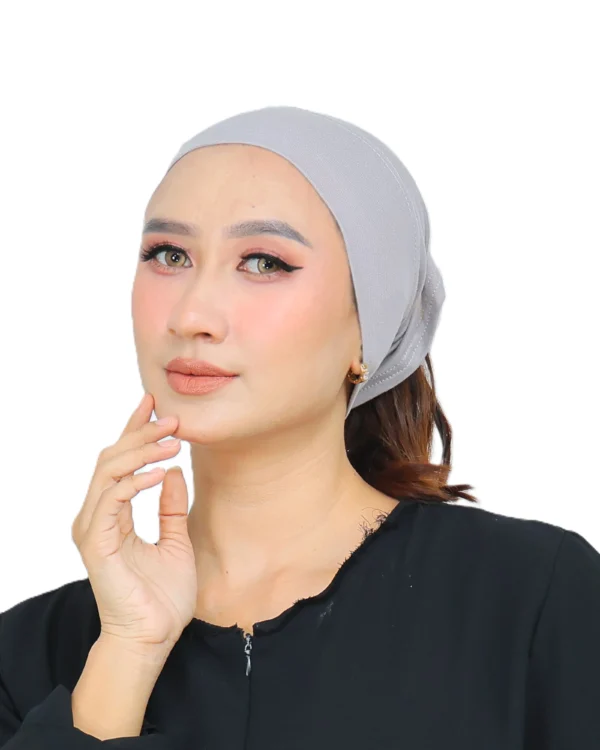 Women's Indonesian Inner Hijab Cap / Ciput – Soft Light Grey