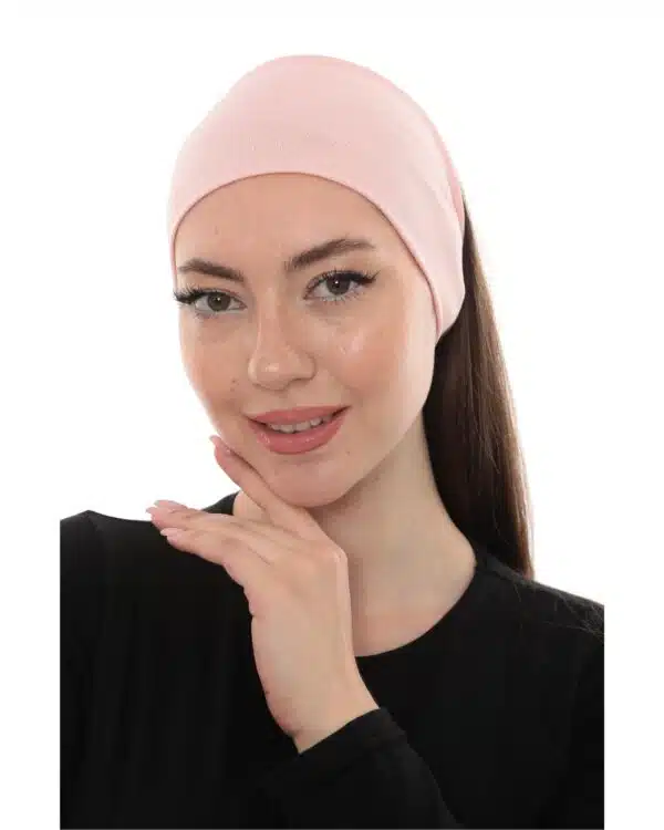 Jersey Ponytail Undercap – Soft Stretch Hijab Tube Cap for Women