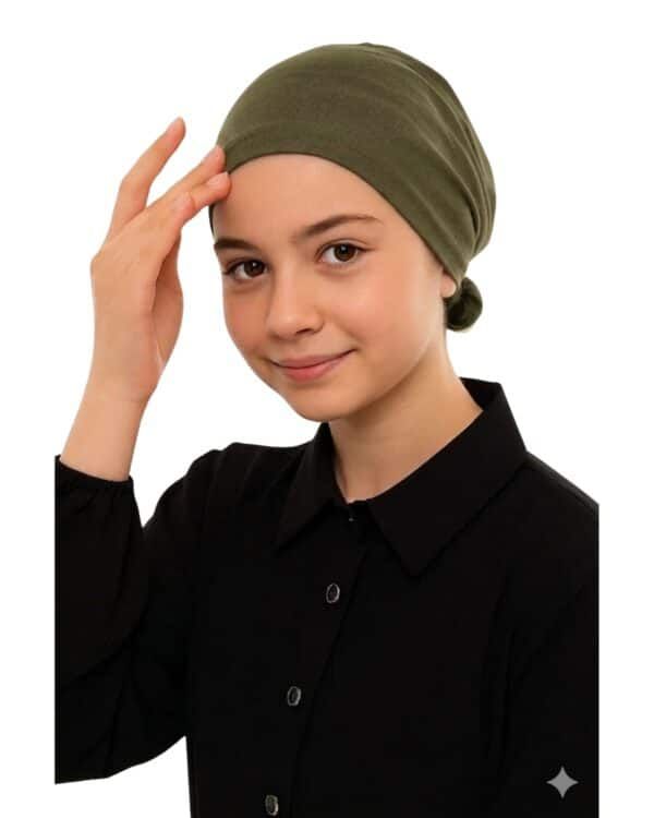 Girls Jersey Turban Cap – Soft Lightweight Hijab Undercap - Image 2