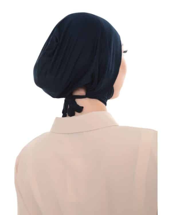 Minimalist Jersey Turban Hijab Cap – Lightweight Stretch Undercap - Image 2
