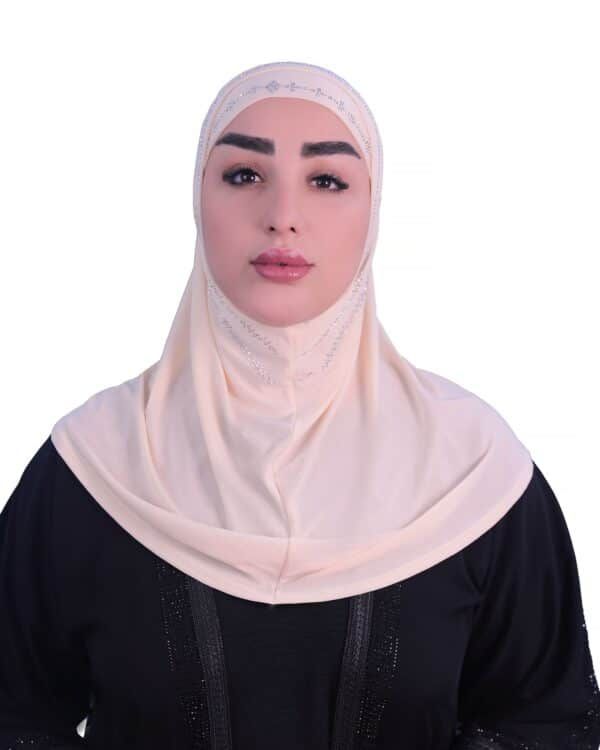 Women’s Instant Hijab – Elegant Lightweight Floral Khimar - Image 2