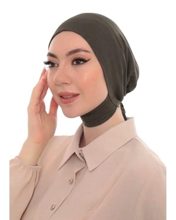 Minimalist Jersey Turban Hijab Cap – Lightweight Stretch Undercap - Image 12