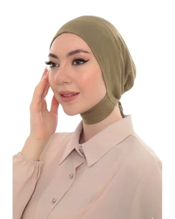 Minimalist Jersey Turban Hijab Cap – Lightweight Stretch Undercap - Image 16