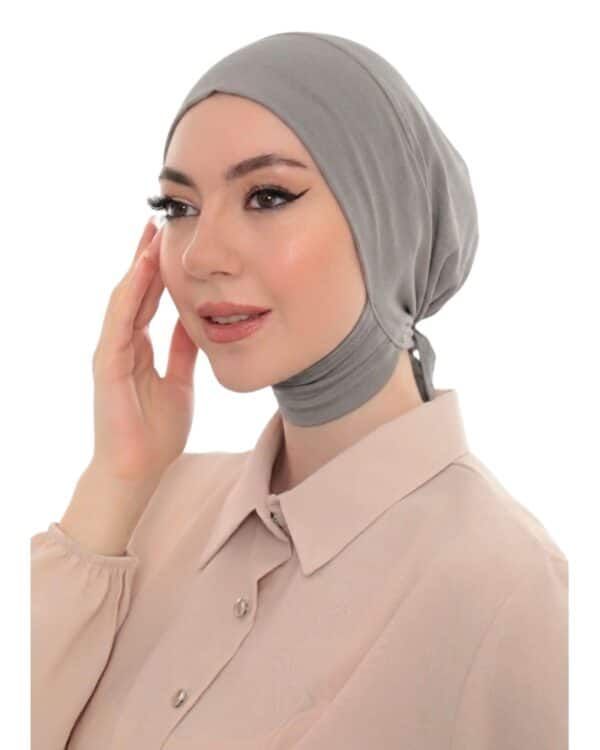 Minimalist Jersey Turban Hijab Cap – Lightweight Stretch Undercap - Image 4