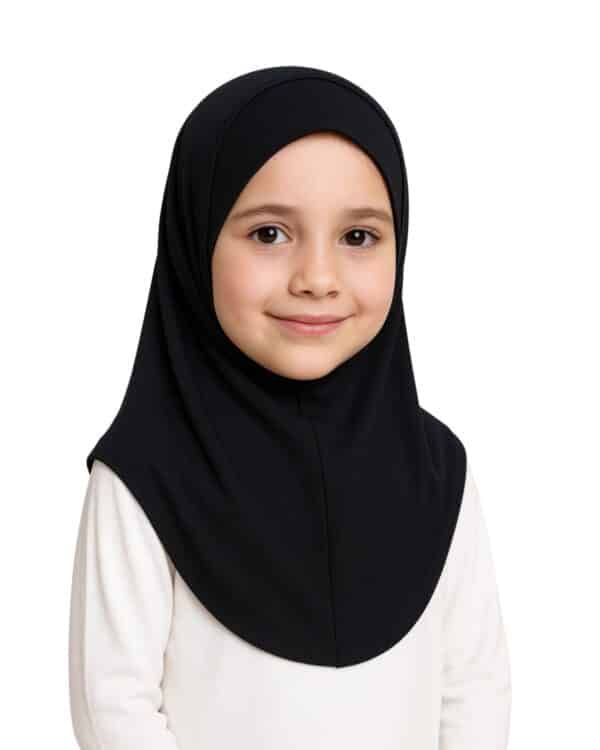 Girls Floral Instant Hijab – Lightweight Modest Khimar for Kids - Image 1