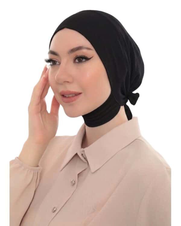 Minimalist Jersey Turban Hijab Cap – Lightweight Stretch Undercap - Image 8