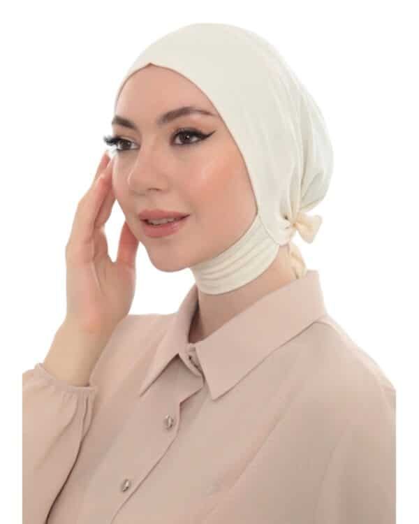 Minimalist Jersey Turban Hijab Cap – Lightweight Stretch Undercap - Image 9