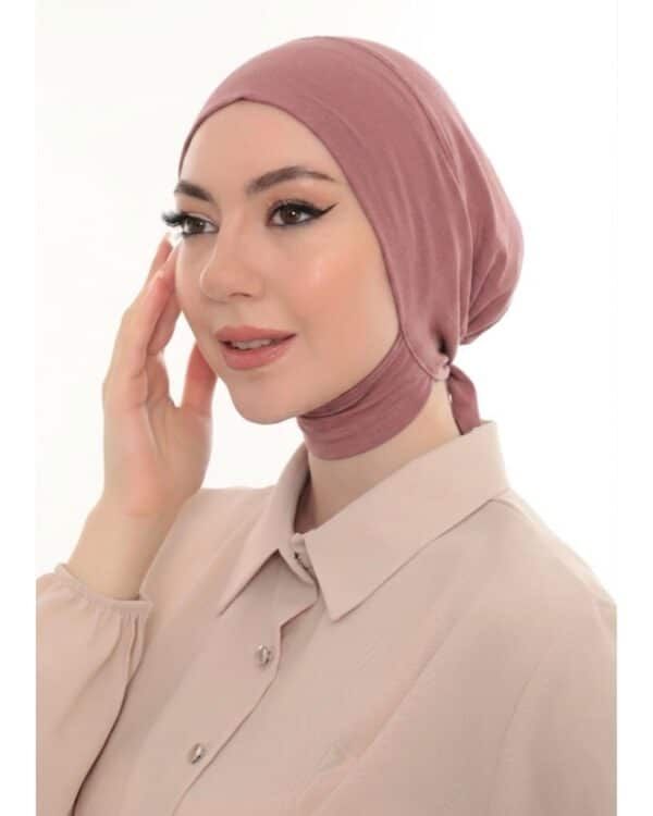Minimalist Jersey Turban Hijab Cap – Lightweight Stretch Undercap - Image 10