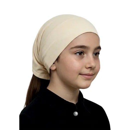 Premium Girls Jersey Turban Hijab Cap – Soft Stretch Islamic Undercap