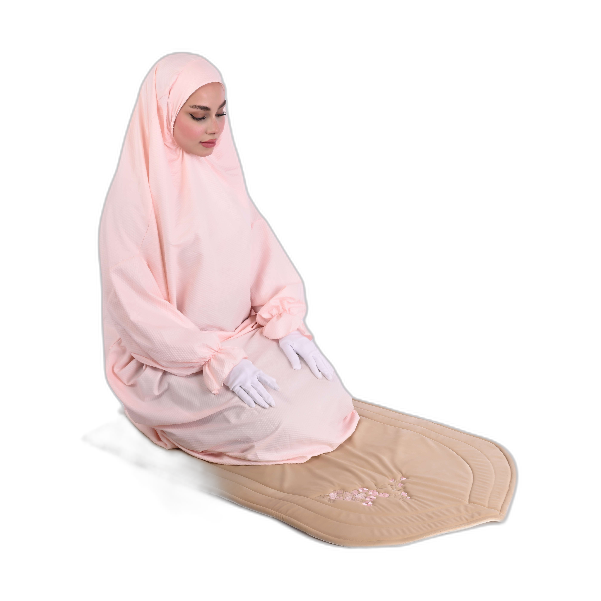 Women's Solid Prayer Dress – Soft Blush Pink