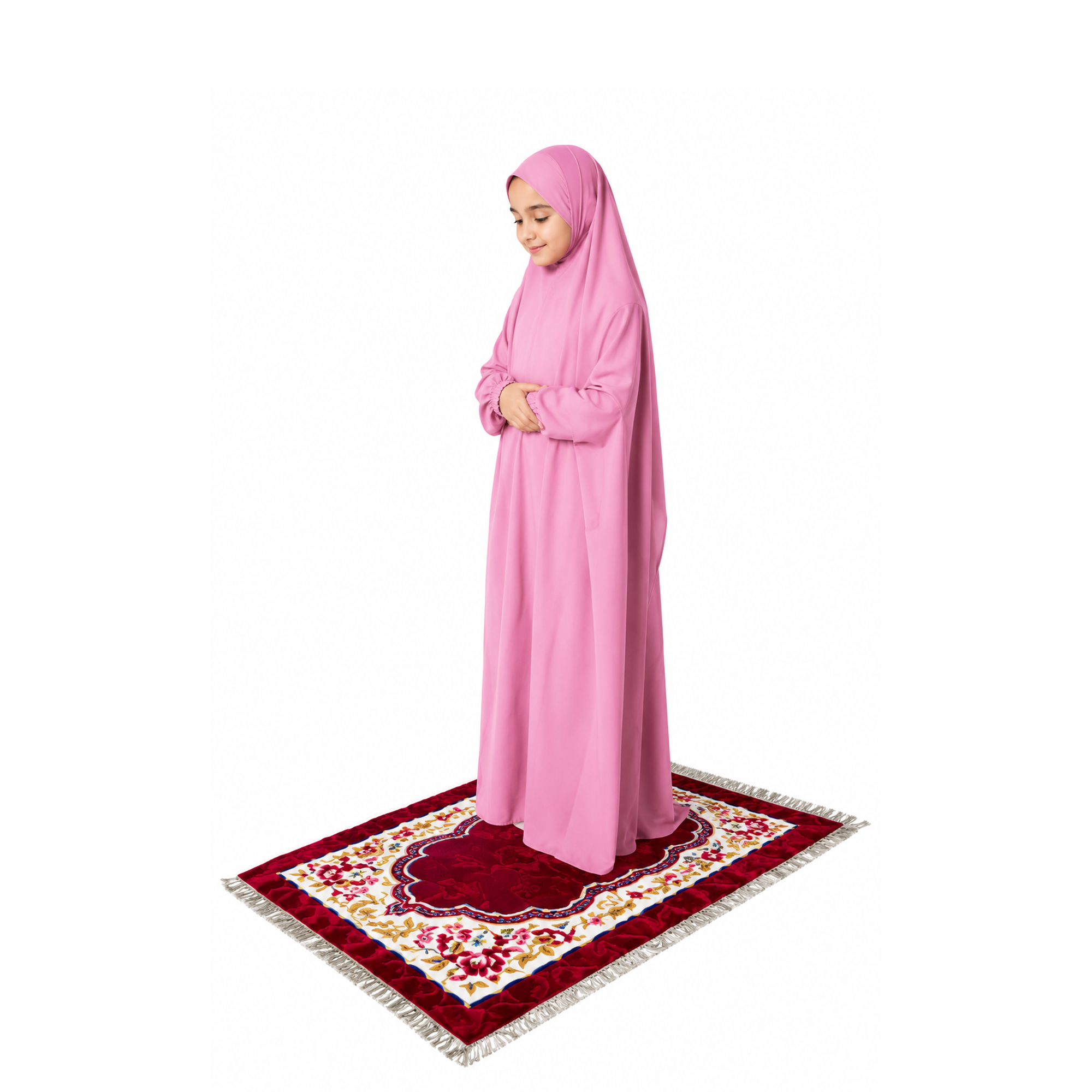 Girl's Two-Piece Prayer Set – Dusty Rose