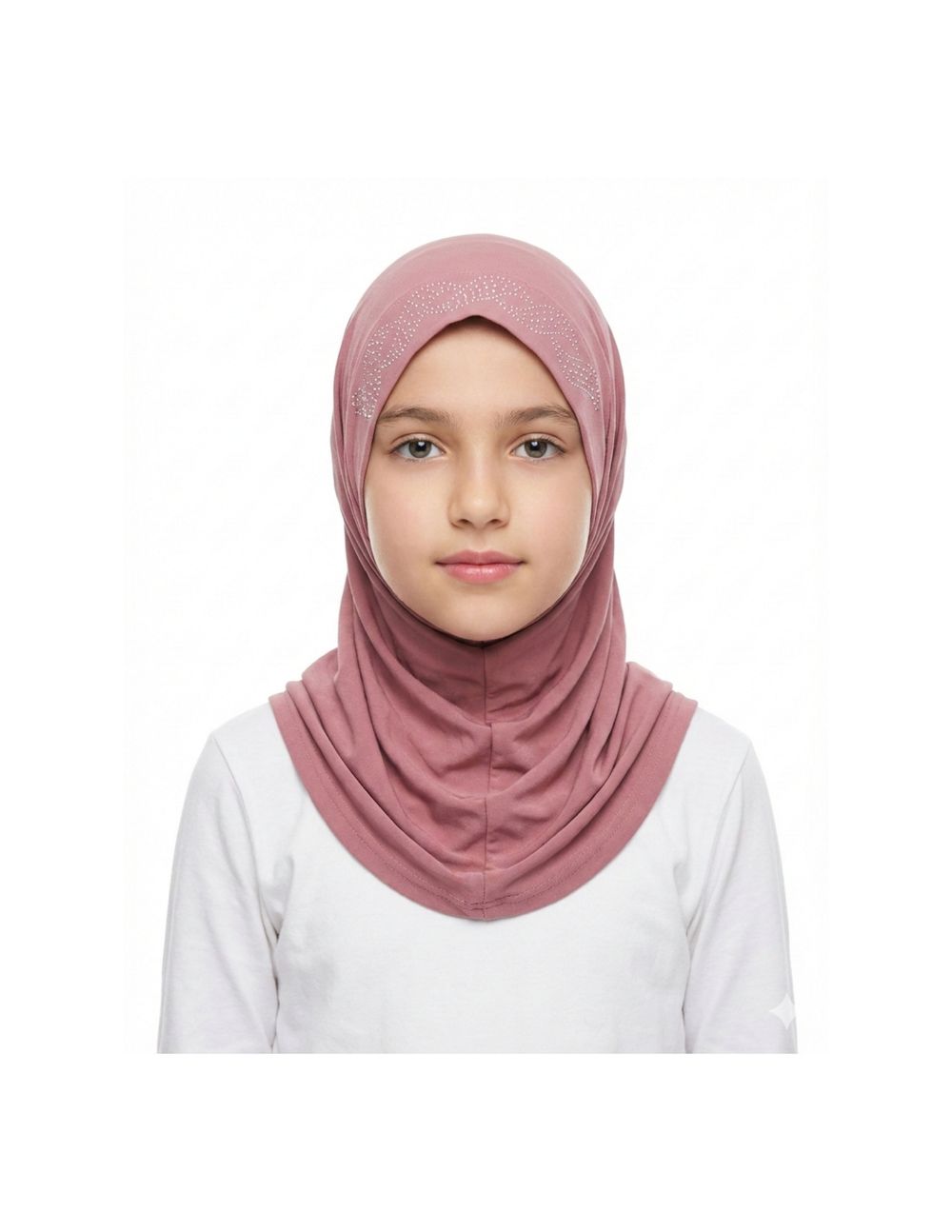 Girls' Al-Amira Instant Hijab – Dusty Rose