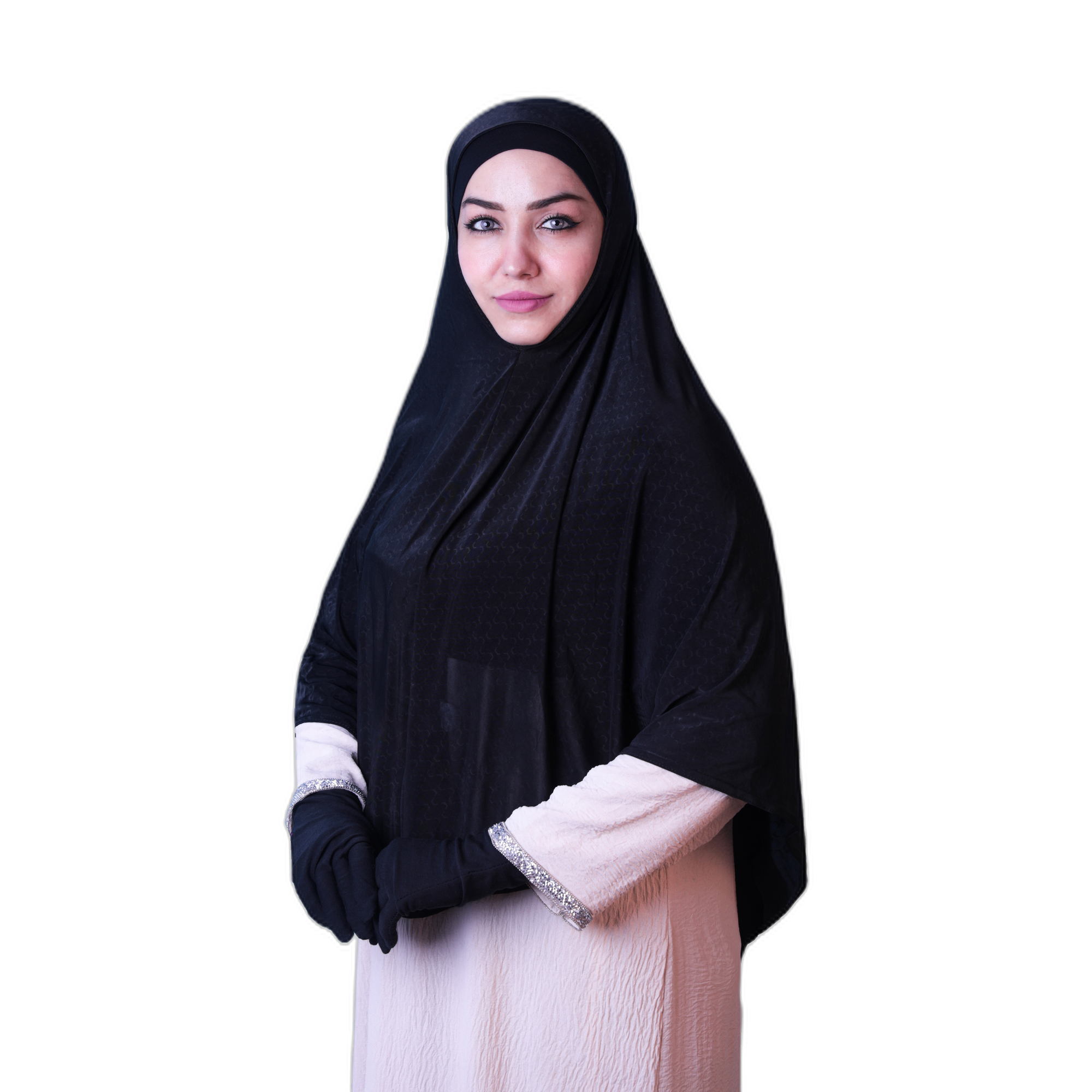 Women's Classic Instant Hijab – Charcoal Black L