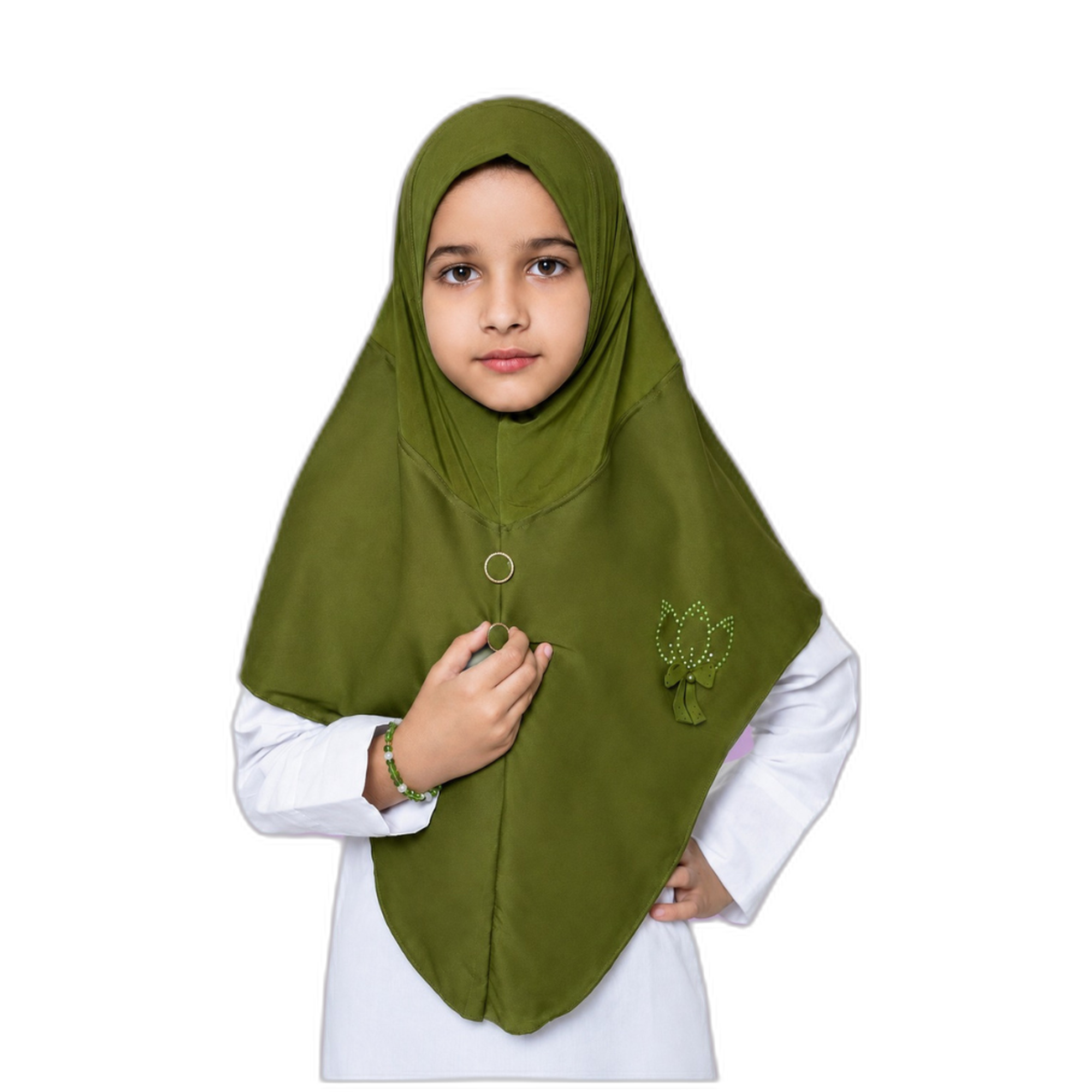 Girls' Embellished Instant Hijab